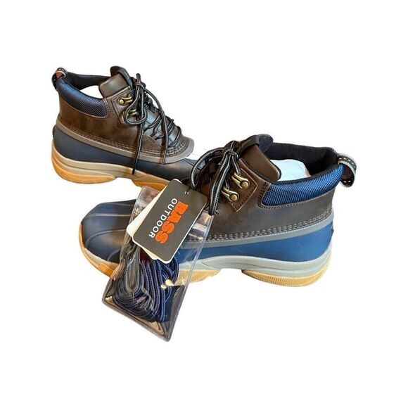 Bass Outdoor Field Duck Mid Boots -Brown/Navy -Size 8- NIB - Picture 4 of 7